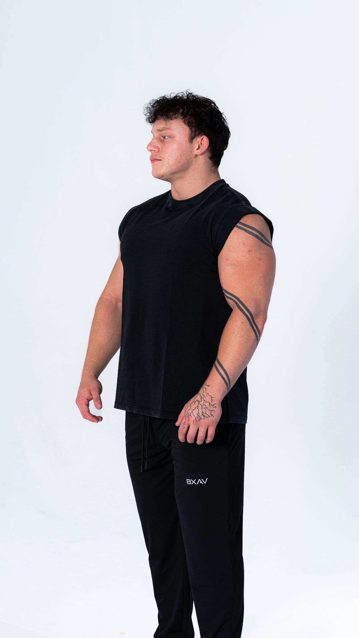 Capped Sleeve T-Shirt (Vintage Black)